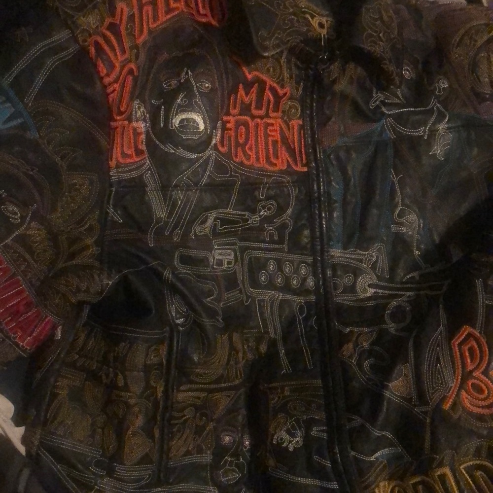 One of a kind limited edition Al Wissam leather coat, every coat is unique